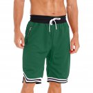 Basketball Shorts Casual Breathable Loose Men Green Shorts