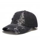 Summer Women Casual Ripped Black Baseball Cap