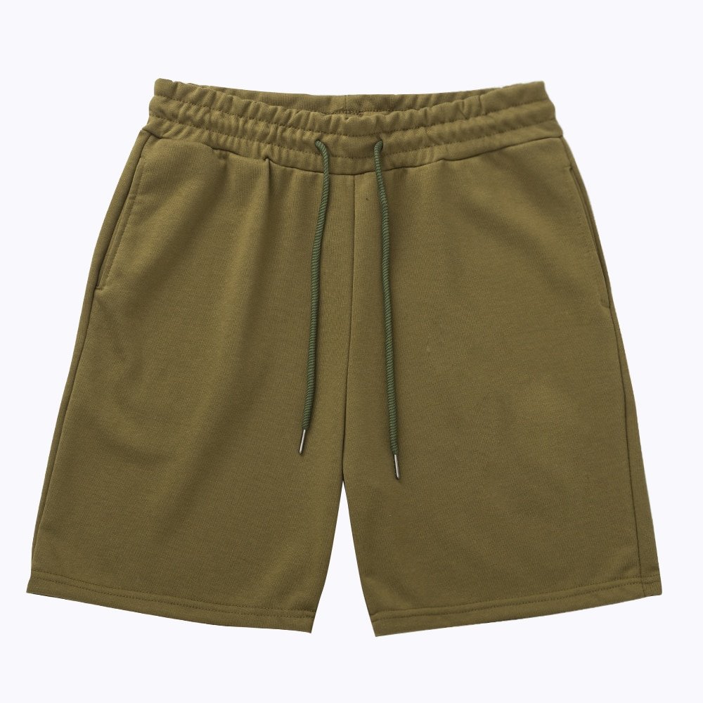 Men Running Summer Solid Color Casual Loose Army Green Shorts