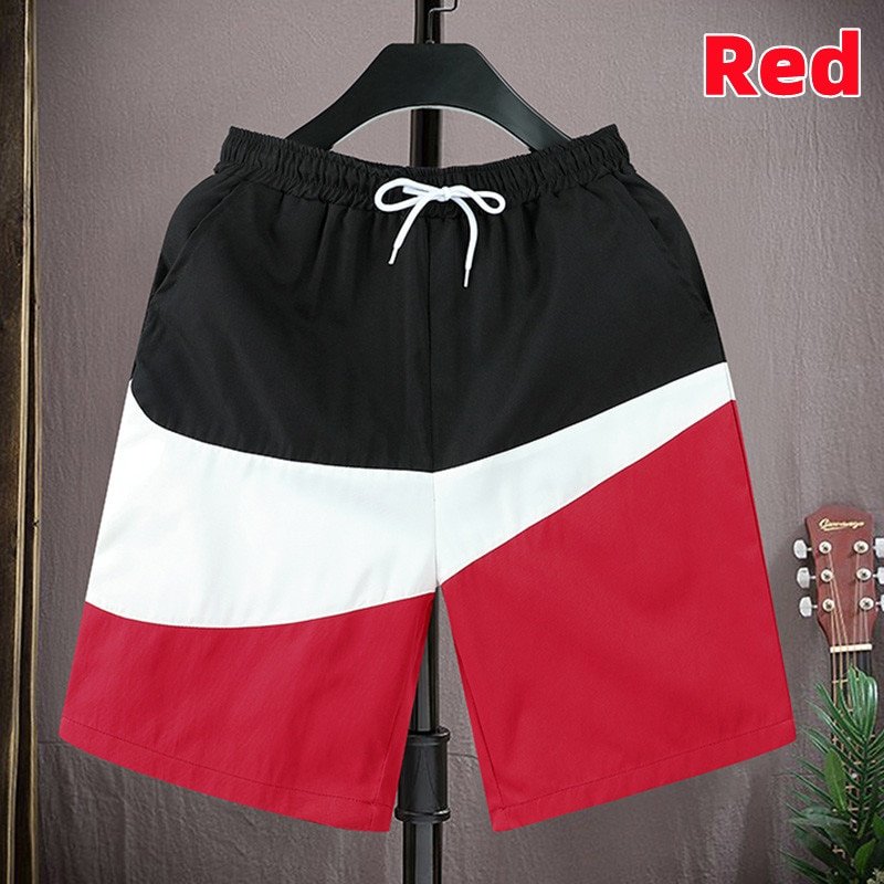 Summer Men Sports Beach Shorts Man Red Basketball Shorts