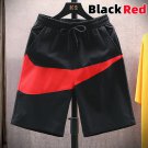 Summer Men Sports Beach Shorts Man Black Red Basketball Shorts
