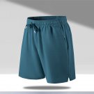 Men Sports Shorts Casual Outdoor Blue Green Shorts