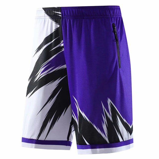 Men Basketball Shorts Running Sports Loose Board purple Shorts