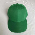 Solid Color Adjustable Baseball Cap Unisex Spring Summer Green Hat