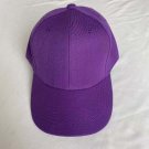Solid Color Adjustable Baseball Cap Unisex Spring Summer Purple Hat