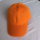 Solid Color Adjustable Baseball Cap Unisex Spring Summer Orange Hat
