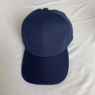 Solid Color Adjustable Baseball Cap Unisex Spring Summer Navy Blue Hat