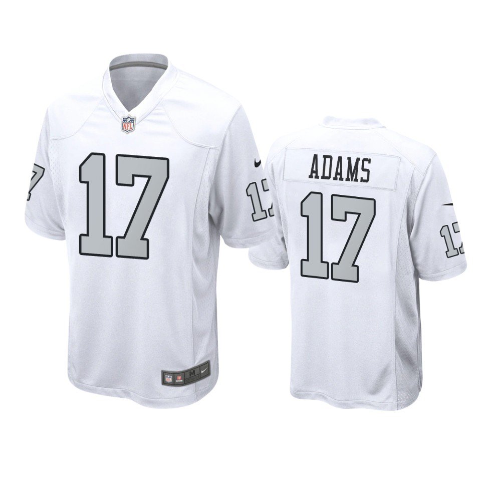 Las Vegas Raiders Davante Adams White Color Rush Limited Jersey