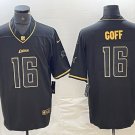 Detroit Lions Jared Goff Black Golden Limited Jersey