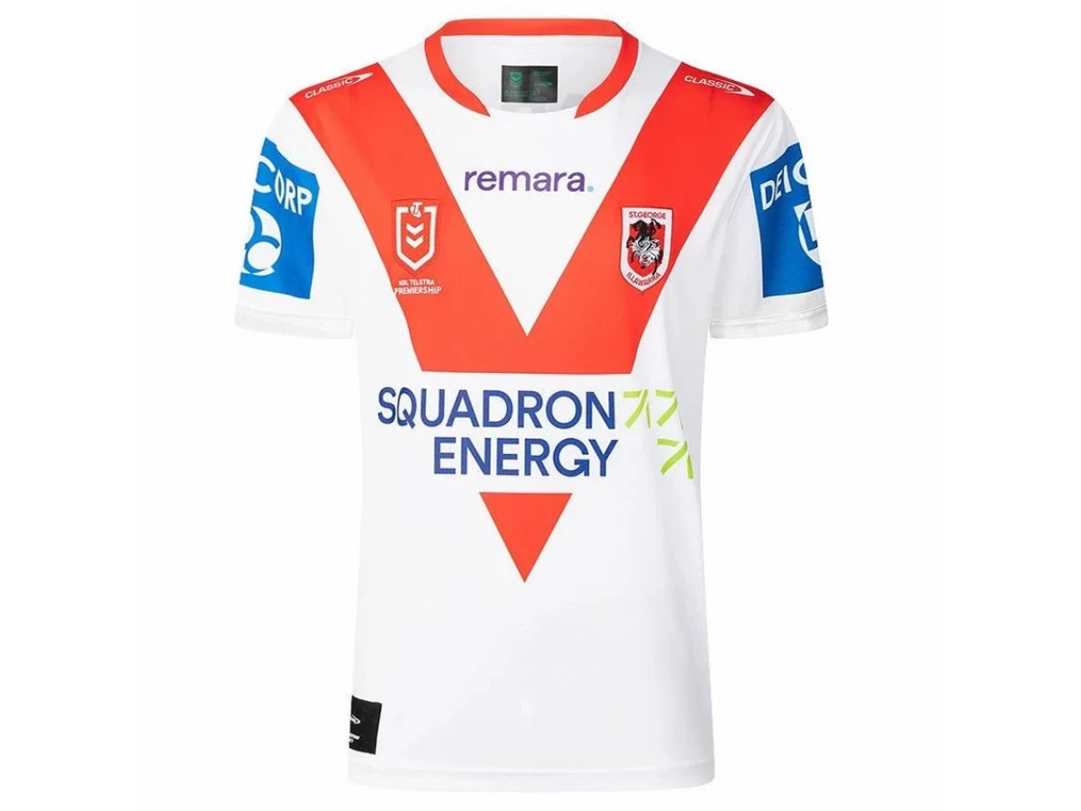 St George Illawarra Dragons Mens Home Rugby Shirt 2025