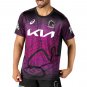 Brisbane Broncos Mens BLack Training Rugby Tee 2024