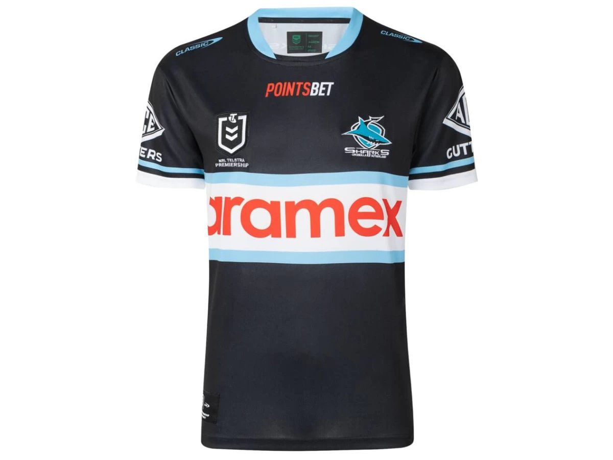 Cronulla-Sutherland Sharks Men's Away Rugby Shirt 2024