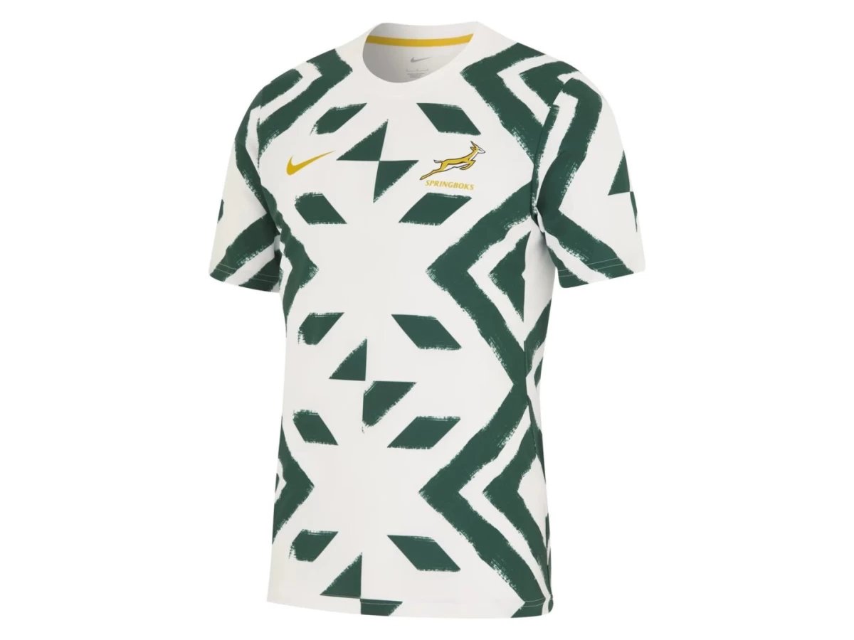 South Africa Springboks Mens Pre Match Rugby Shirt 2024