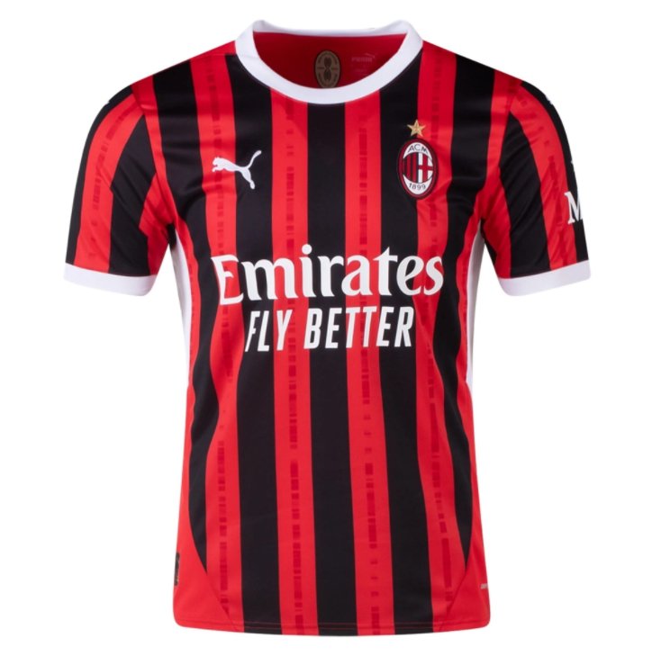2024 2025 AC Milan Home Jersey
