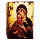 Orthodox Icon Of Virgin Mary / Handmade Orthodox Icon Of Panagia / Mother Of God