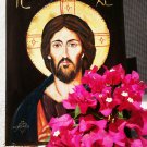 Greek Orthodox Icon of Jesus / Handmade Christian Orthodox Icon of Jesus Christ