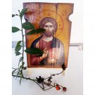 Jesus Christ Blessing Handmade Orthodox Icon , Christianity, Religion, Jesus