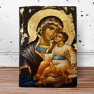 Handmade Icon of Virgin Mary / Greek Orthodox Icon of Panagia / Mother Of God