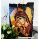 Virgin Mary Glykofilousa / Greek Orthodox Icon of Panagia / Christian Icon
