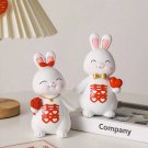Chinese Wedding Gifts Rabbit Couple Decorations for Home Lovers Statues Home Decor Sculpture