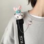 Plush Doll Cartoon Panda Rabbit Dinosaur Brooch Clothing Bag Decoration Pendant Gifts Toys