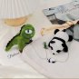 Plush Doll Cartoon Panda Rabbit Dinosaur Brooch Clothing Bag Decoration Pendant Gifts Toys