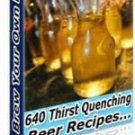 Home Brew Your Own Beer Recipes E-book Cookbook eBook