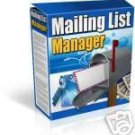 Mailing List Manager Email Script Software 4 php mysql