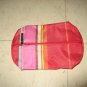 Clinique Red Striped makeup bag