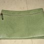 Clinique Green Faux Alligator Travel Pouch