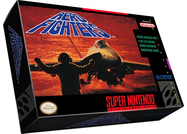 Aero Fighters SNES Game & Box