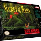 Secret of Mana SNES Game & Box