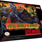 Super Ghouls'n Ghosts SNES Game & Box