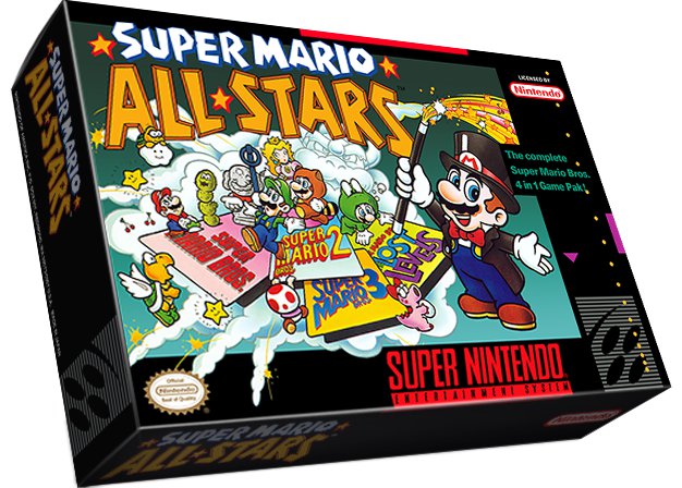 Super Mario All Stars Snes Game And Box 4139