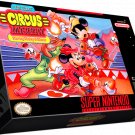 The Great Circus Mystery Starring Mickey & Minnie SNES Game & Box