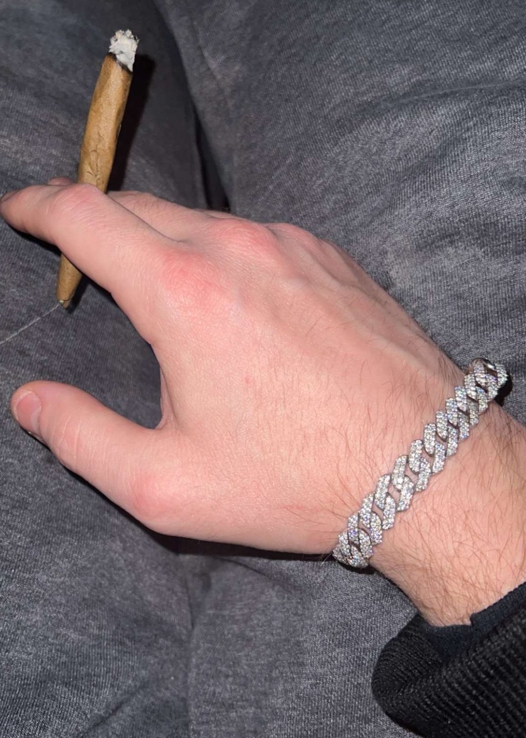 10mm Moissanite Cuban Chain bracelet