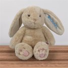 Stuffed Bunny With Blue Embroidered Name