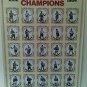 Boxing Poster of the World Heavyweight Champions - 1882 to 1984 - Limit of 5
