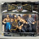 wwe wwf ljn classic superstars jake roberts, andre the giant & big john studd wrestling figures