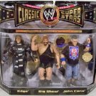 wwe wwf ljn classic superstars 3 pack edge, big show & john cena wrestling figures wwe wwf ljn classic superstars 3 pack edge, big show & john cena wrestling figures