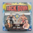 wwe wwf ljn tna jakks pacific classic superstars lock down sting vs jeff jarrett wrestling figures wwe wwf ljn tna jakks pacific classic superstars lock down sting vs jeff jarrett wrestling figures