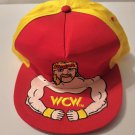 wcw wwe wwf ljn hasbro wrestling superstars hulk hogan "hulkamania" wrestling hat