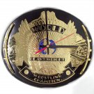 wwe wwf ljn hasbro classic superstars winged eagle championship belt wall clock