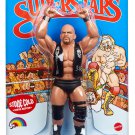 wwf ljn mattel wrestling superstars retro blue card series 2 Steve Austin wrestling figure
