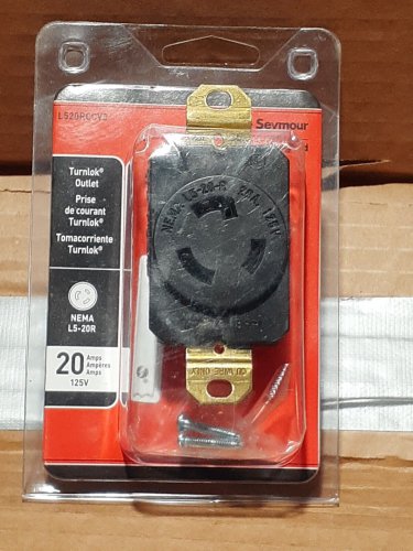 Pass & Seymour Turnlok 20 Amp 125-Volt NEMA L5-20R Locking Receptacle