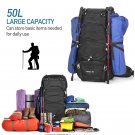 Hiking Backpack Waterproof Bag 50L Large Capacity Travel Camping Mountaineering