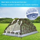 2 Persons Waterproof Camping Tent PU1000mm Polyester Fabric Single Layer Tent for Outdoo