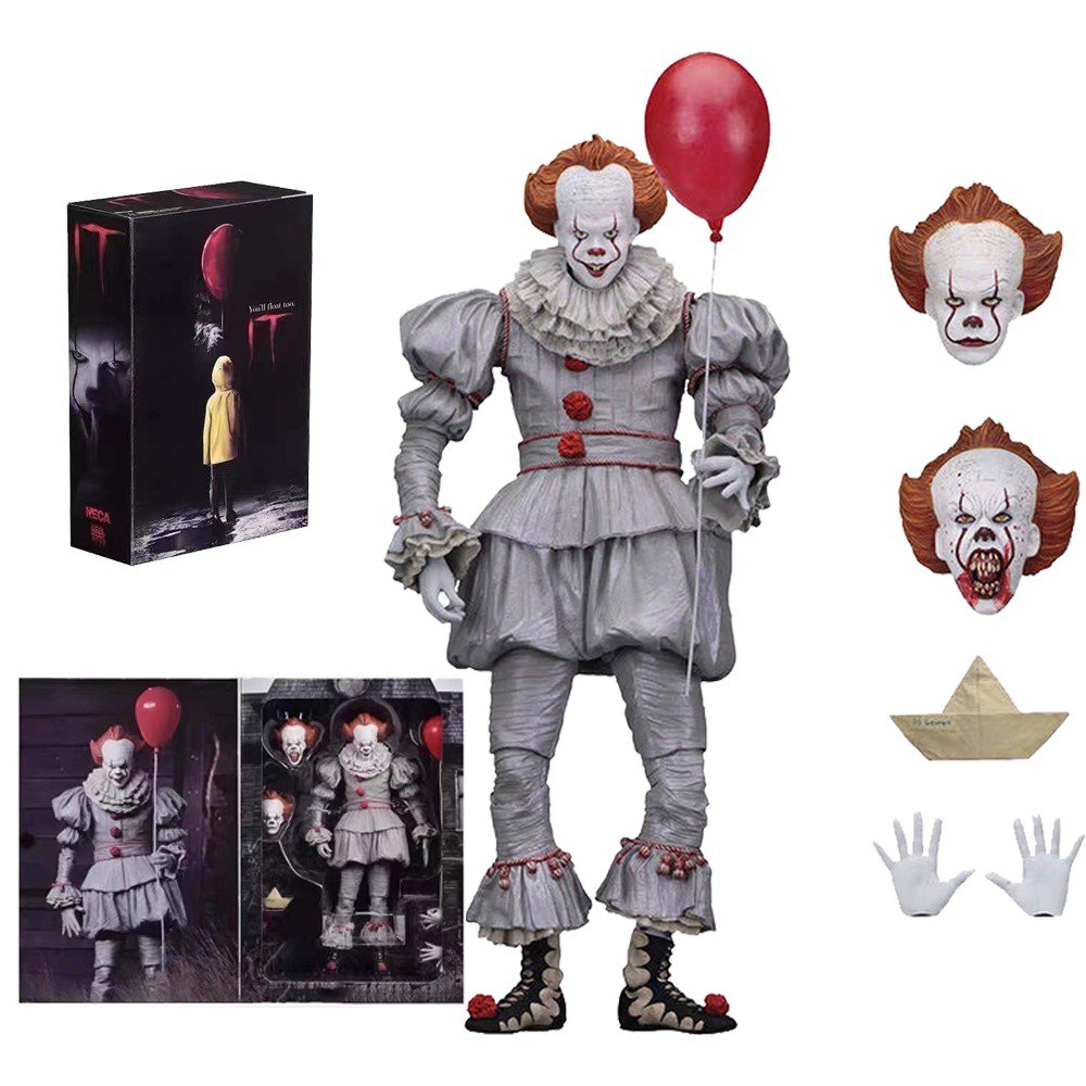 NECA Clown Returns Luxury Version 2017 Film Version Vinyl Doll Model ...