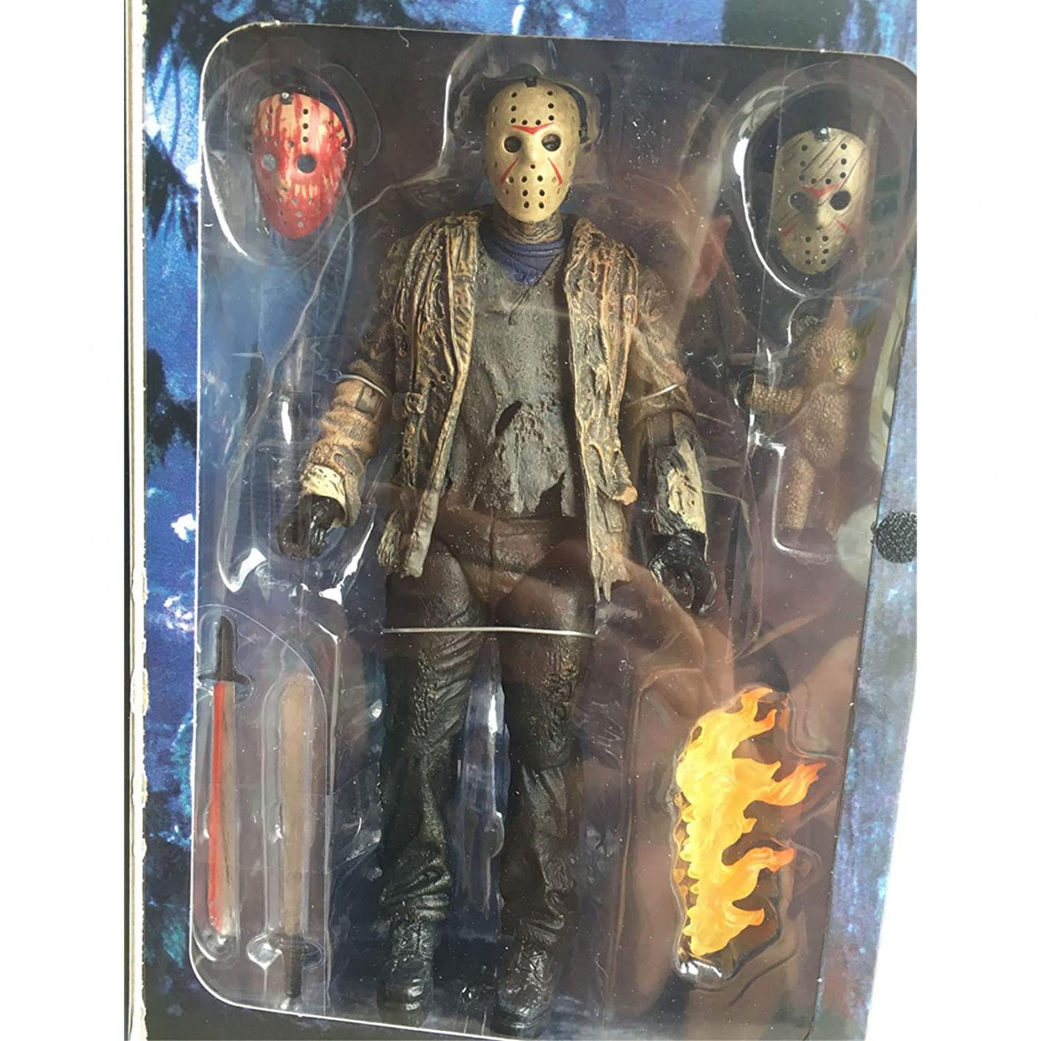 NECA Scale Freddy vs Jason Action Figures Movable Cartoon Model Desktop