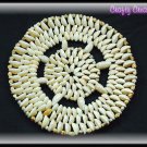 Set Of 2 Annulus Shell Mats - Star Shaped - 8 Inch - #3064